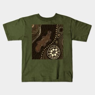 Aboriginal Platypus Art Kids T-Shirt